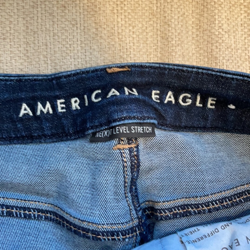 AE dark blue skinny jeans - Picture 3 of 5